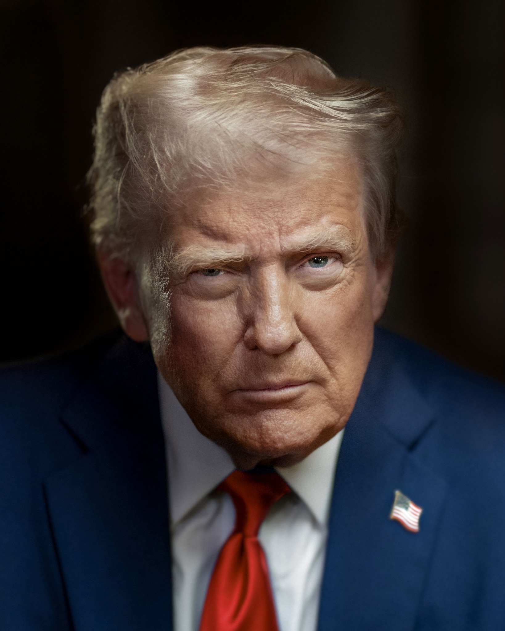 米国大統領ドナルド・トランプの2025年公式肖像写真